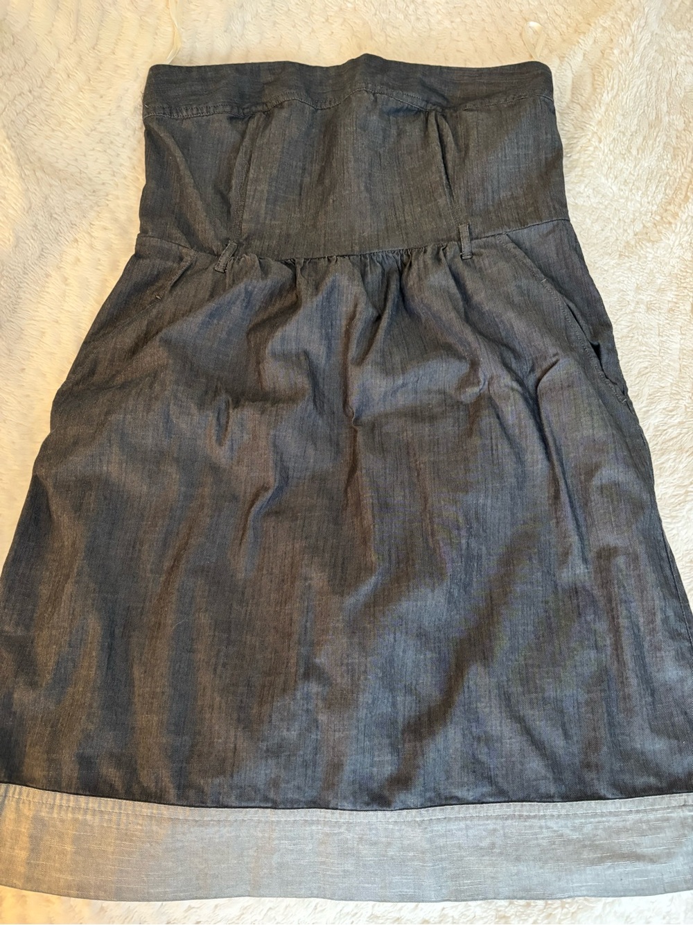 Banana Republic Strapless Chambray Dress - Vintage (2010)